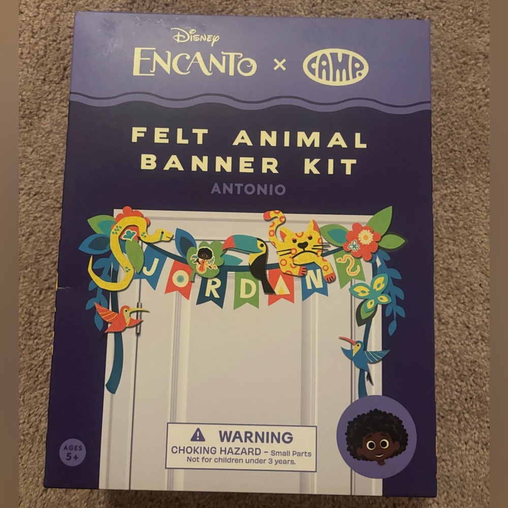 Disney Encanto x Camp - Antonio Themed Felt Animal Banner Kit